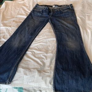 EUC silver Isabel flare jeans